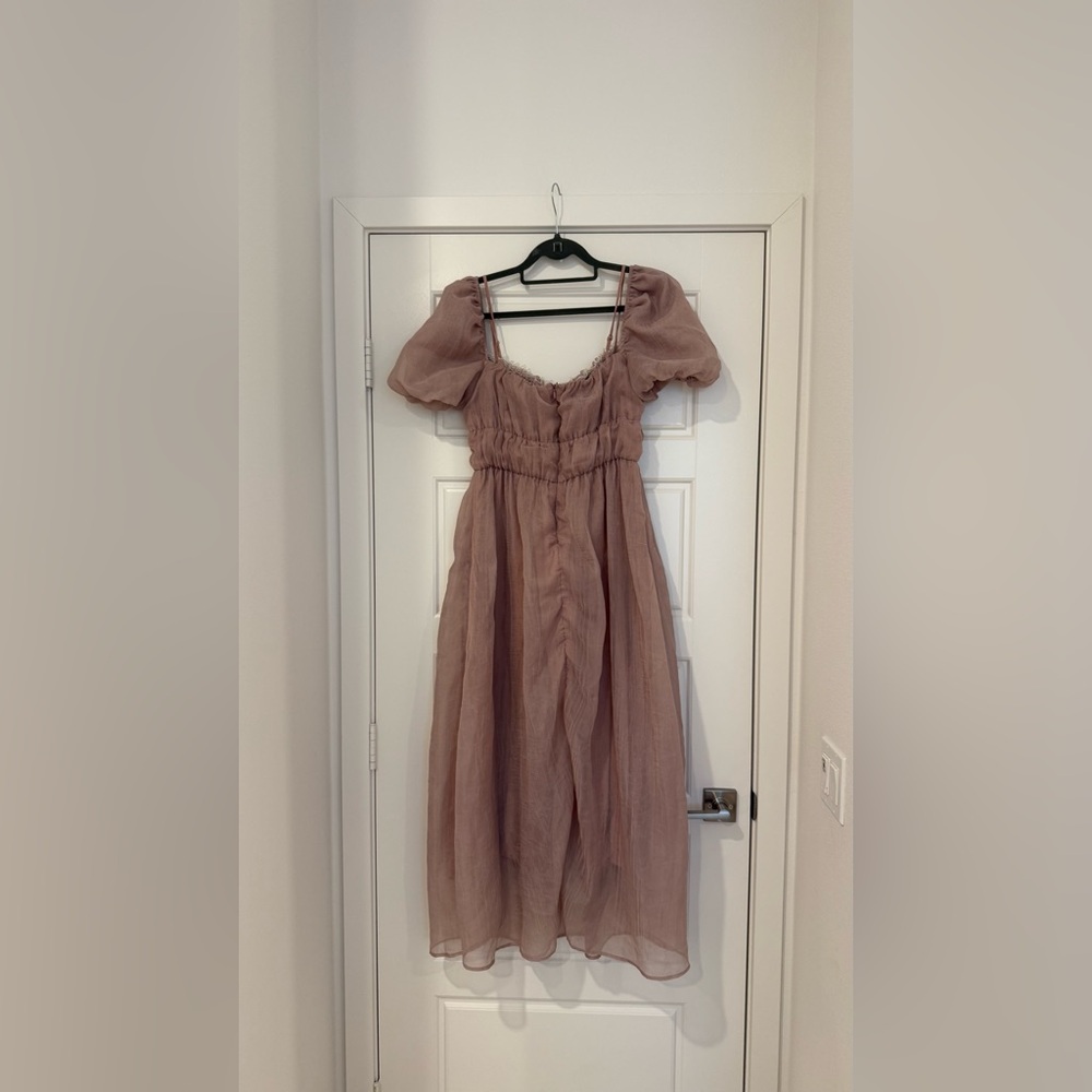 Reformation Mayme Dress Soft Pink - Size 8 - Picture 4 of 6